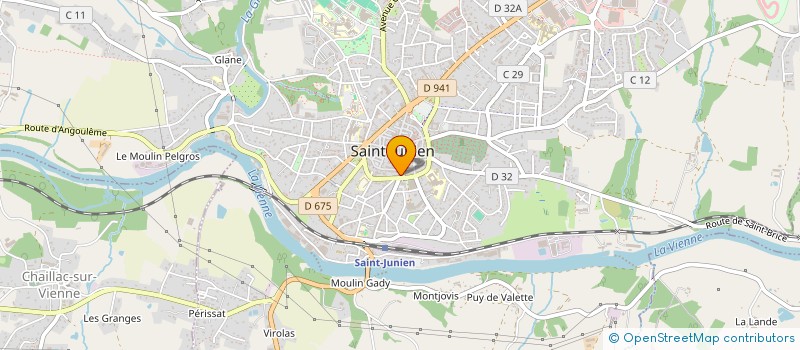 localisation de l'entreprise MONSIEUR JEAN GERALD  SAINT-JUNIEN