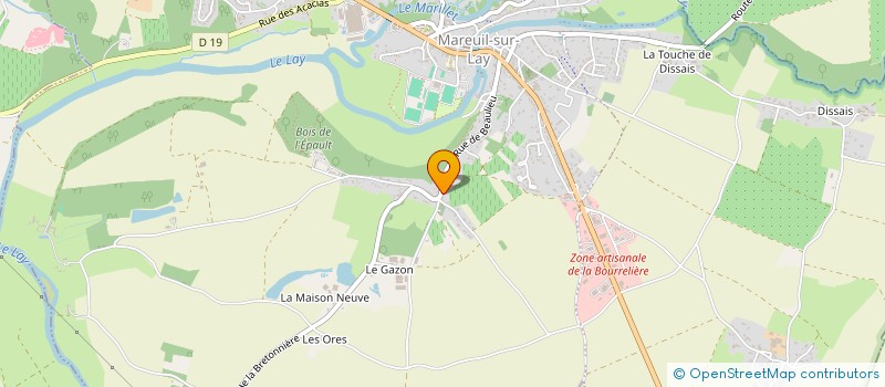 localisation de l'entreprise MONSIEUR JEAN GERALDO JEAN-BAPTISTE  MAREUIL-SUR-LAY-DISSAIS