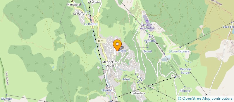 localisation de l'entreprise MONSIEUR JEAN GERARD  LES ALLUES