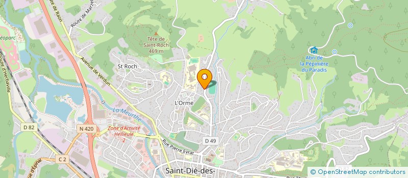 localisation de l'entreprise MONSIEUR JEAN GERARD à SAINT-DIE-DES-VOSGES