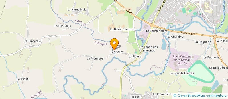 localisation de l'entreprise MONSIEUR JEAN GERARD  LECOUSSE