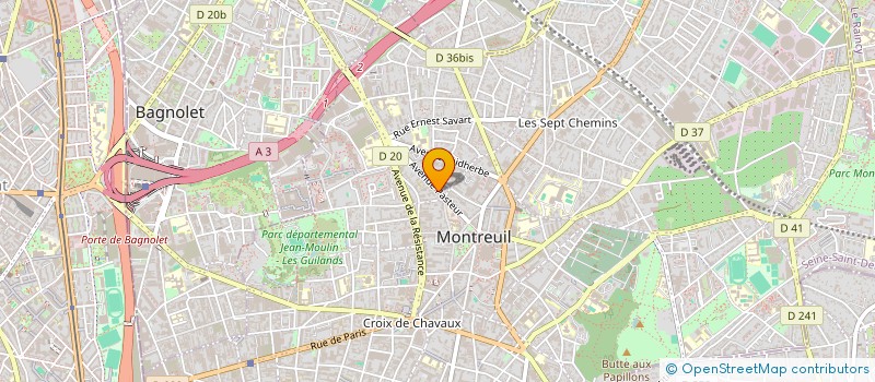 localisation de l'entreprise MONSIEUR JEAN GERARD BERNABEU à MONTREUIL