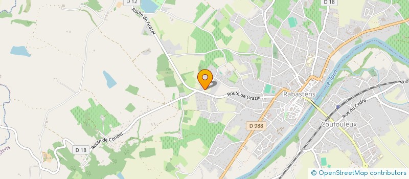 localisation de l'entreprise MONSIEUR JEAN-GERARD RAZAT  RABASTENS