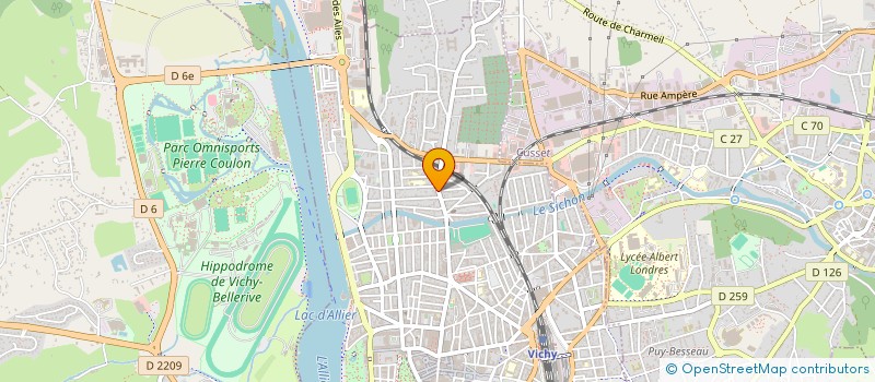 localisation de l'entreprise MONSIEUR JEAN GERAUDIE à VICHY