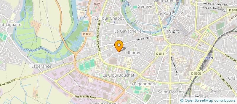 localisation de l'entreprise MONSIEUR JEAN GERBAUD à NIORT