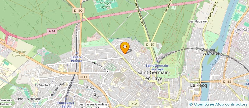 localisation de l'entreprise MONSIEUR JEAN GERBAUX  SAINT-GERMAIN-EN-LAYE