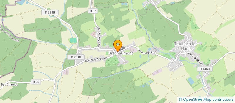 localisation de l'entreprise MONSIEUR JEAN GERBER  BRECHAUMONT