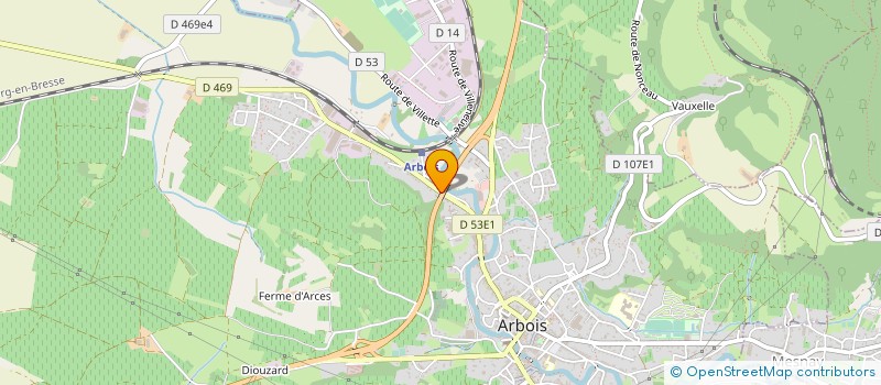 localisation de l'entreprise MONSIEUR JEAN GERBET  ARBOIS