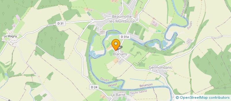 localisation de l'entreprise MONSIEUR JEAN GERIN  BLARIANS