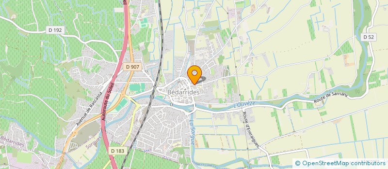 localisation de l'entreprise MONSIEUR JEAN GERMAND  BEDARRIDES