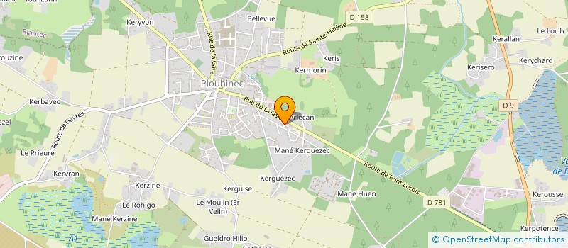 localisation de l'entreprise MONSIEUR JEAN GERVAIS  PLOUHINEC