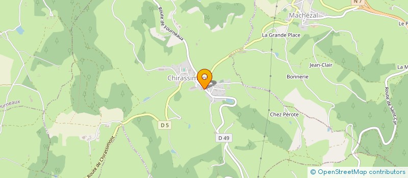 localisation de l'entreprise MONSIEUR JEAN GERVAIS  CHIRASSIMONT