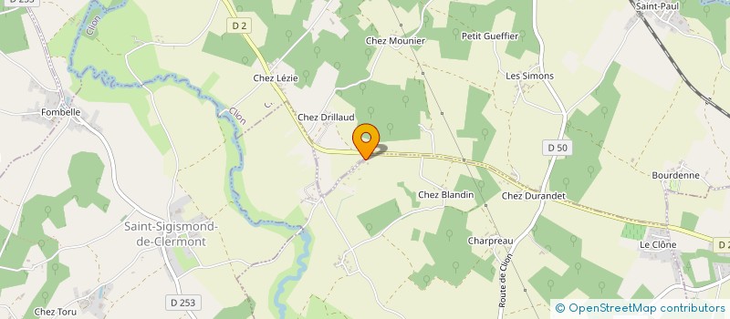 localisation de l'entreprise MONSIEUR JEAN GERVREAU  GUITINIERES