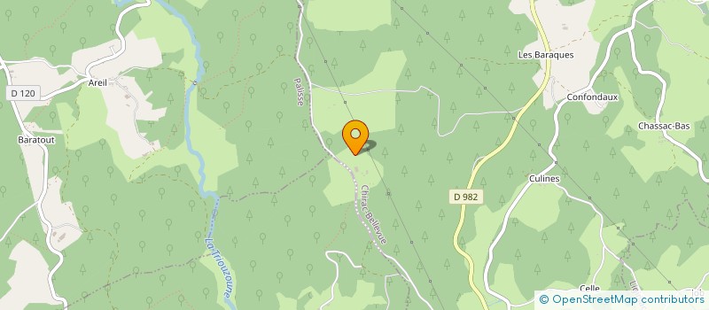 localisation de l'entreprise MONSIEUR JEAN GGRATADOUR  CHIRAC-BELLEVUE