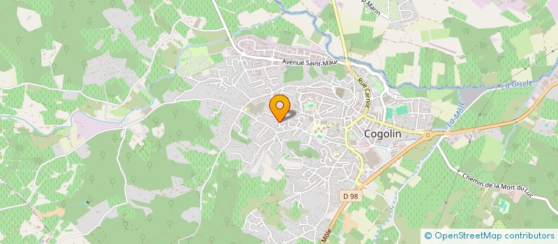 localisation de l'entreprise MONSIEUR JEAN GHIS  COGOLIN