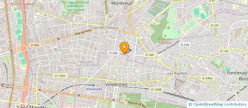 localisation de l'entreprise MONSIEUR JEAN GIAI PIANCERA à MONTREUIL