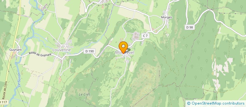 localisation de l'entreprise MONSIEUR JEAN GIBAUD  VAL SURAN