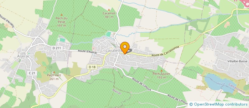 localisation de l'entreprise MONSIEUR JEAN GIBEL  LAVALETTE