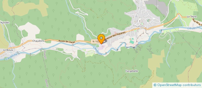 localisation de l'entreprise MONSIEUR JEAN GIBERT  THUEYTS