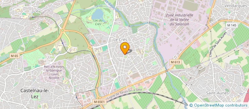 localisation de l'entreprise MONSIEUR JEAN GIBILY  LE CRES