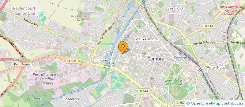 localisation de l'entreprise MONSIEUR JEAN GIGNET à CAMBRAI