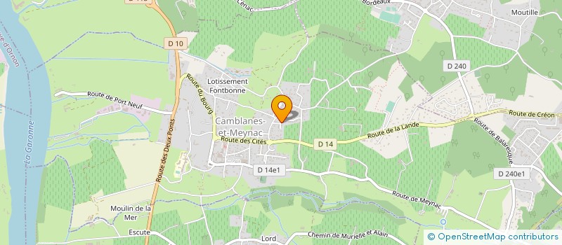 localisation de l'entreprise MONSIEUR JEAN GILBERT  CAMBLANES-ET-MEYNAC