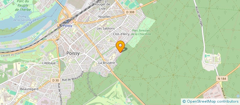 localisation de l'entreprise MONSIEUR JEAN GILBERT  POISSY