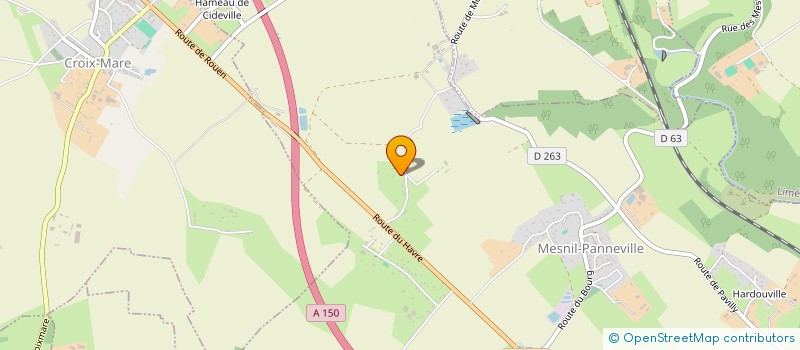 localisation de l'entreprise MONSIEUR JEAN GILLARD  MESNIL-PANNEVILLE