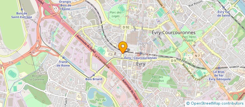 localisation de l'entreprise MONSIEUR JEAN-GILLES APLOGAN  EVRY-COURCOURONNES