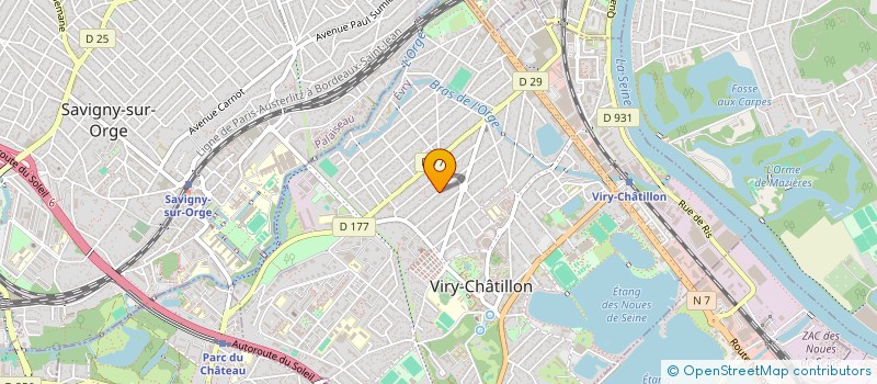 localisation de l'entreprise MONSIEUR JEAN-GILLES BOUCHET  VIRY-CHATILLON