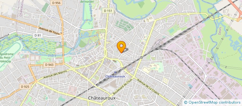 localisation de l'entreprise MONSIEUR JEAN GILLET à CHATEAUROUX