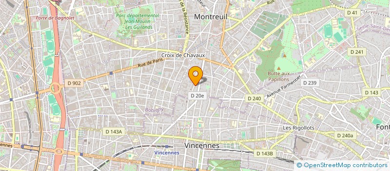 localisation de l'entreprise MONSIEUR JEAN GILLET à MONTREUIL
