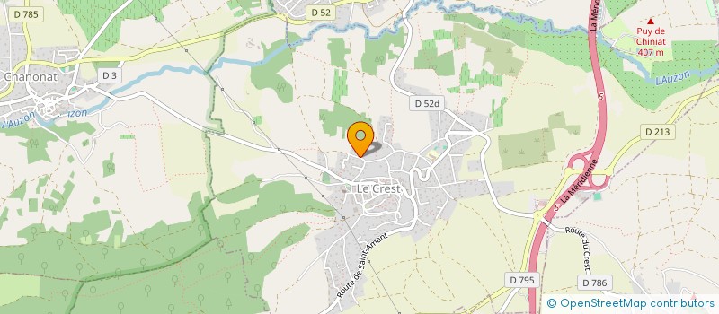 localisation de l'entreprise MONSIEUR JEAN GILLET  LE CREST