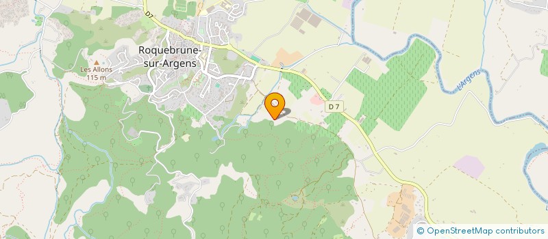 localisation de l'entreprise MONSIEUR JEAN GILLIBERT GAUTIER DE LA LAU  ROQUEBRUNE-SUR-ARGENS