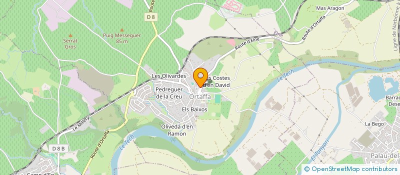 localisation de l'entreprise MONSIEUR JEAN GIMBERNAT  ORTAFFA