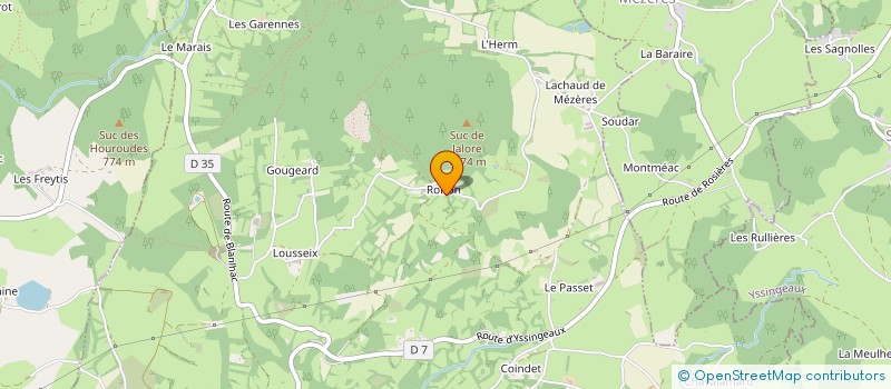 localisation de l'entreprise MONSIEUR JEAN GIMBERT  ROSIERES