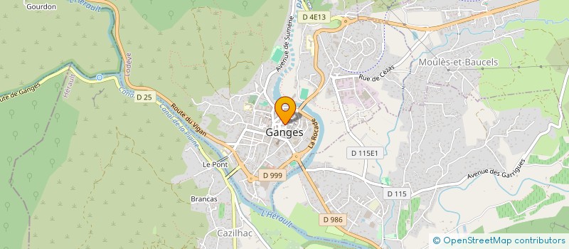 localisation de l'entreprise MONSIEUR JEAN GIMENES  GANGES