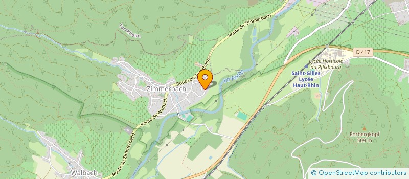 localisation de l'entreprise MONSIEUR JEAN GINGLINGER  ZIMMERBACH