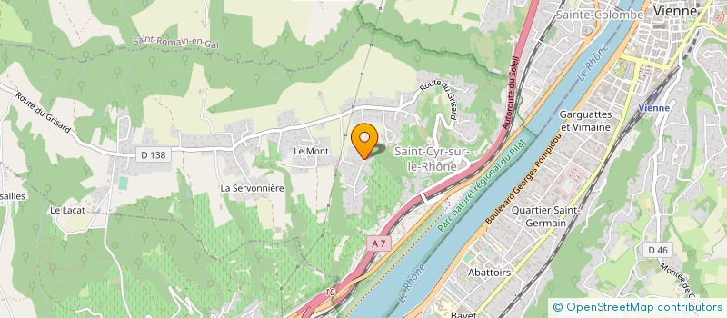 localisation de l'entreprise MONSIEUR JEAN GINON à SAINT-CYR-SUR-LE-RHONE