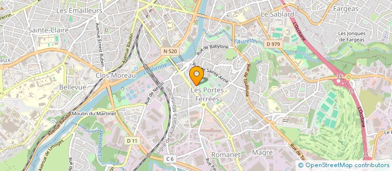 localisation de l'entreprise MONSIEUR JEAN GIOUX à LIMOGES
