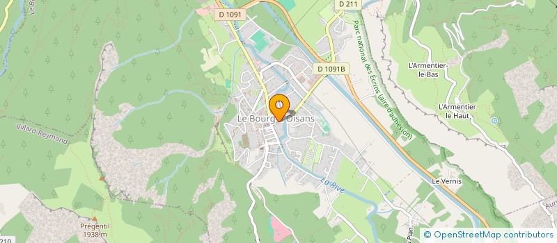 localisation de l'entreprise MONSIEUR JEAN GIOVANELLI  LE BOURG-D'OISANS