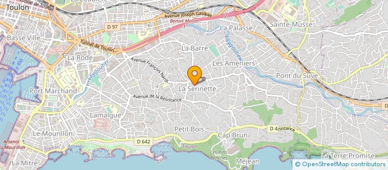 localisation de l'entreprise MONSIEUR JEAN GIRARD à TOULON
