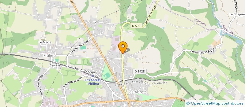 localisation de l'entreprise MONSIEUR JEAN GIRARD  LES ABRETS-EN-DAUPHINE