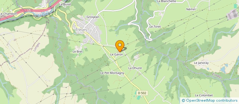 localisation de l'entreprise MONSIEUR JEAN GIRARD  TREVES