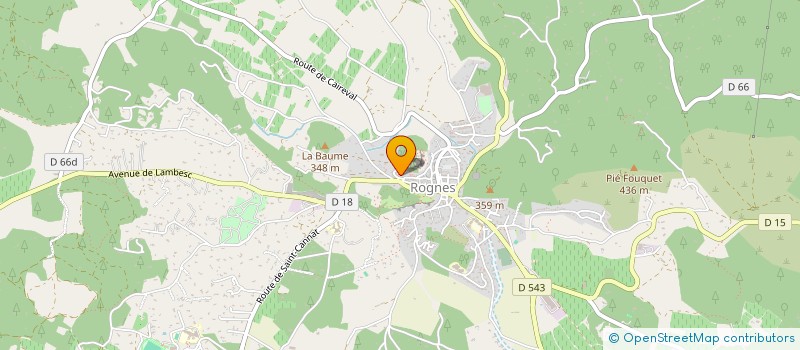 localisation de l'entreprise MONSIEUR JEAN GIRARD  ROGNES