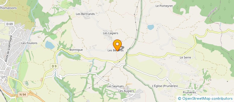 localisation de l'entreprise MONSIEUR JEAN GIRAUD  LA BATIE NEUVE