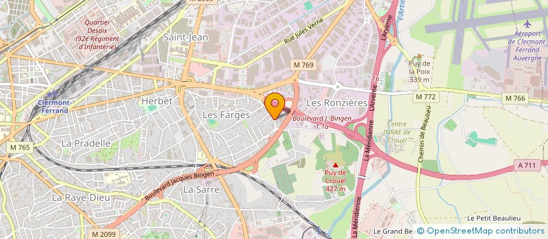 localisation de l'entreprise MONSIEUR JEAN GIRAUD  CLERMONT-FERRAND