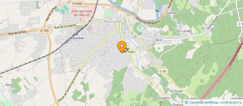 localisation de l'entreprise MONSIEUR JEAN GIRETTE à MUSSIDAN
