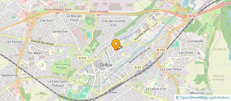 localisation de l'entreprise MONSIEUR JEAN GIROT à DREUX