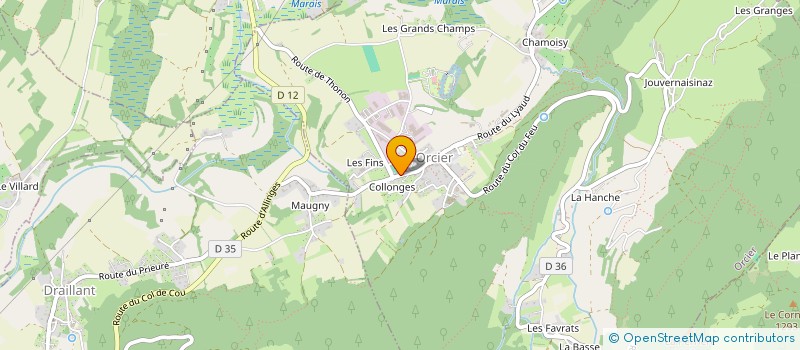 localisation de l'entreprise MONSIEUR JEAN GIROUD  DRAILLANT